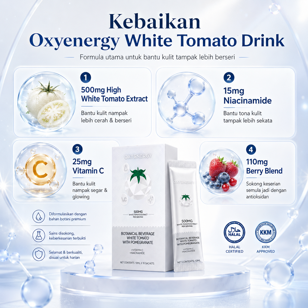Kelebihan Oxyenergy White Tomato Drink