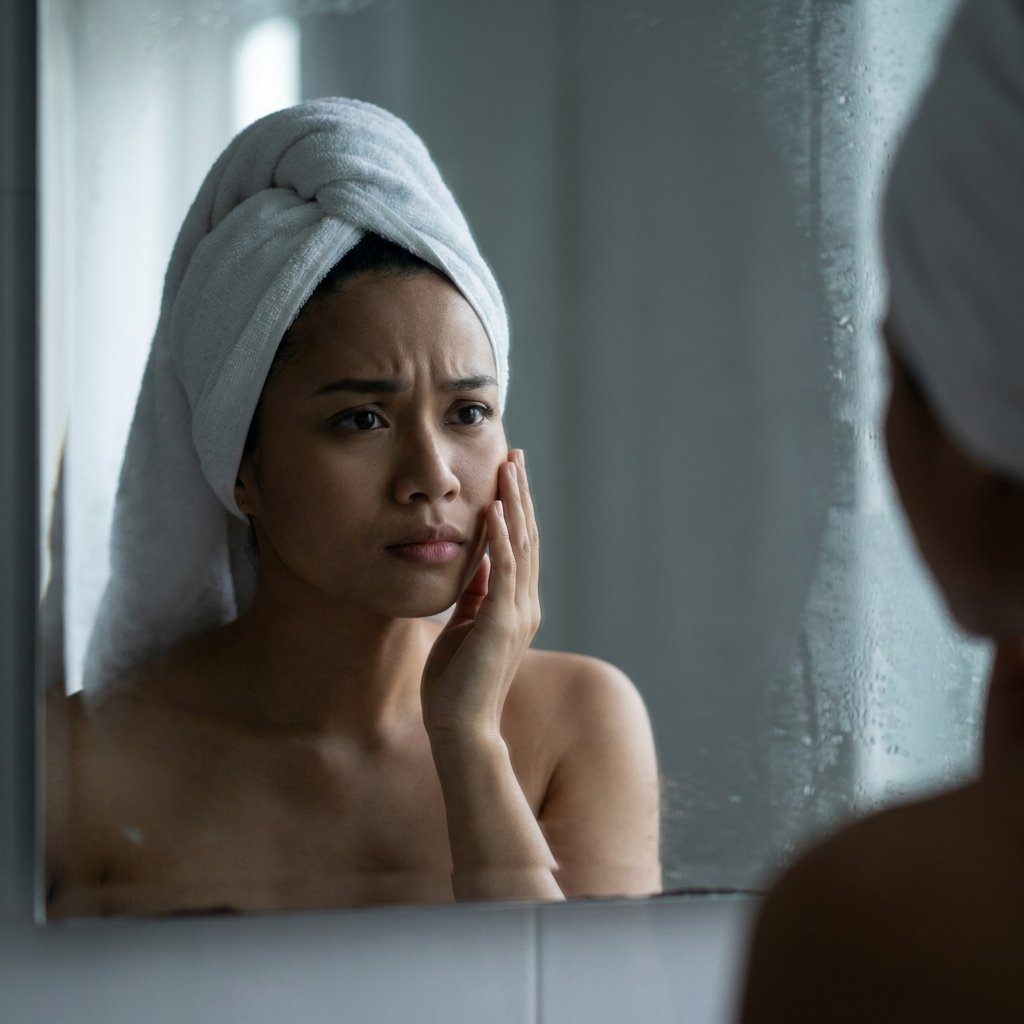 Kulit muka nampak gelap dan kusam